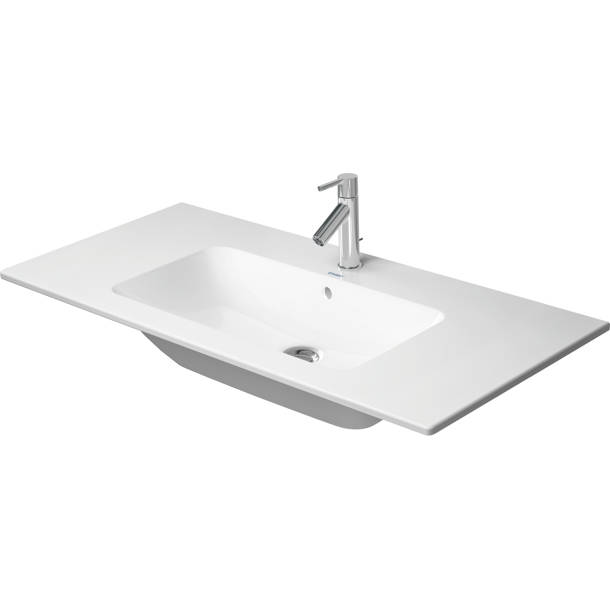 Duravit Vero White with WonderGliss Ceramic Rectangular Wall Mount